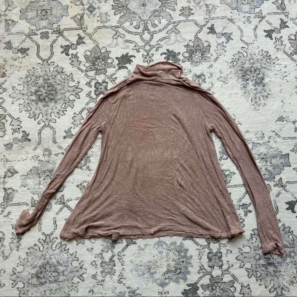 Free People Intimately Mock Neck Long Sleeve Slub
